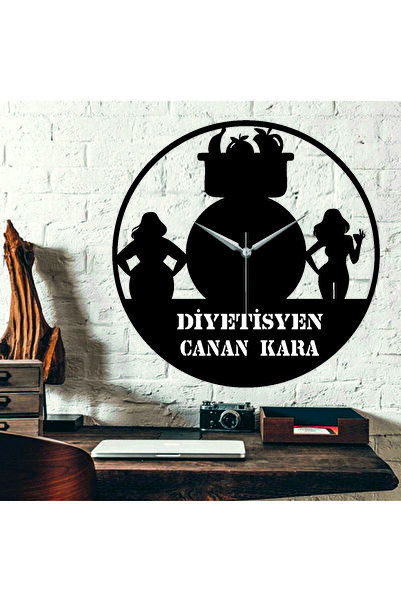 hediyelikevi Kişiye Özel Diyetisyen Temalı Duvar Saati