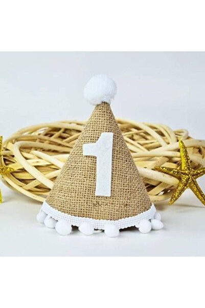 Parti Dükkanım 1-годишна сламена шапка - детайл с помпон