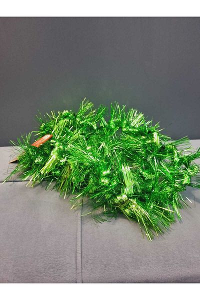 Leva House Green Glitter Ornament - Christmas Spiral and Tree