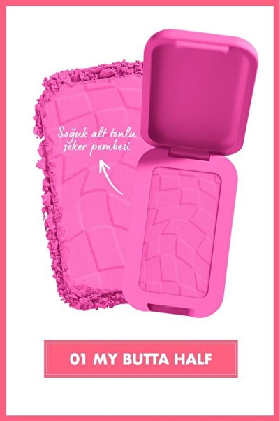 NYX Professional Makeup Buttermelt Blush Kremsi Pembe Pudra Allık - 01 My Butta Half