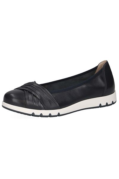 Caprice Damen Klassische Ballerina 9-22118-44 Blau 856 Ocean Nappa Leder Mit Cap Memotion
