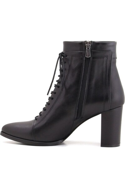 Venüs 2128234 Siyah  Deri Bot