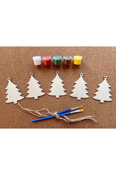 WoodStory Eğitici Ahşap Ağaç Boyama Oyunu Montessori Çocuk Gelişimi