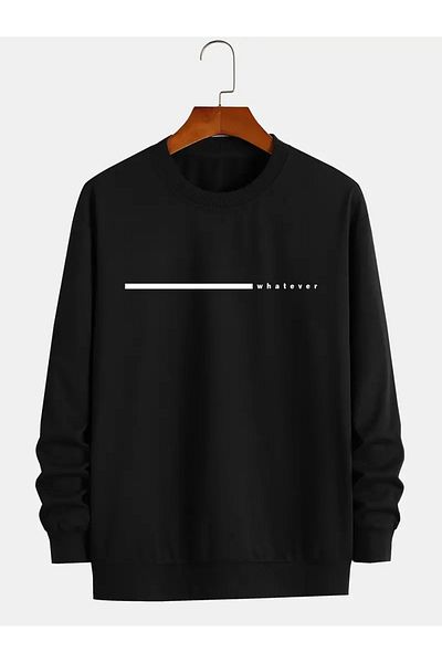 Elfa Tekstil Ανδρικό φούτερ Whatever Printed Crew Neck