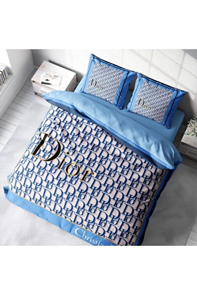 Marcalanya طقم غطاء لحاف مزدوج من القطن الساتان 6 قطع طباعة رقمية ثلاثية الأبعاد