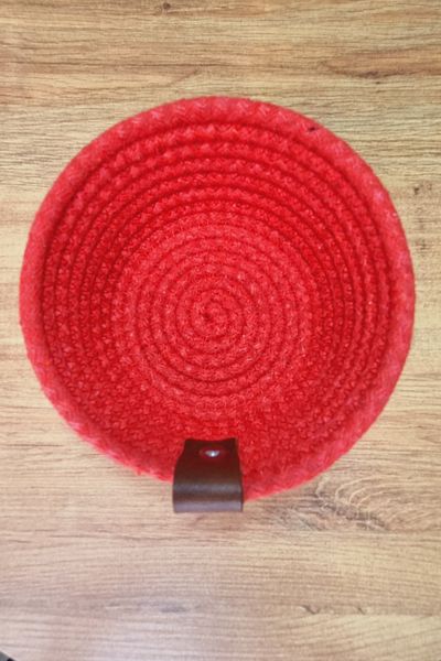 MKY 2Li Mini Basket Handmade Cotton String Organizer for Jewellery and Keys, Key Bowl, Organizer