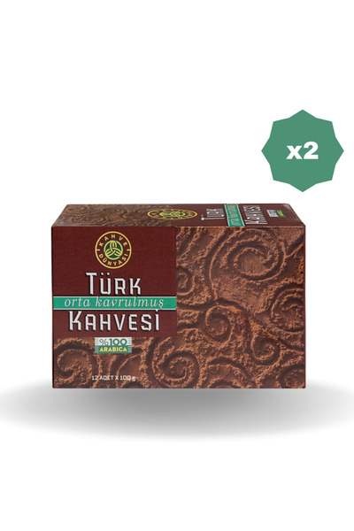 Kahve Dünyası كوفي وورلد قهوة تركية 100 جرام 12 عبوة - (2 عبوة)