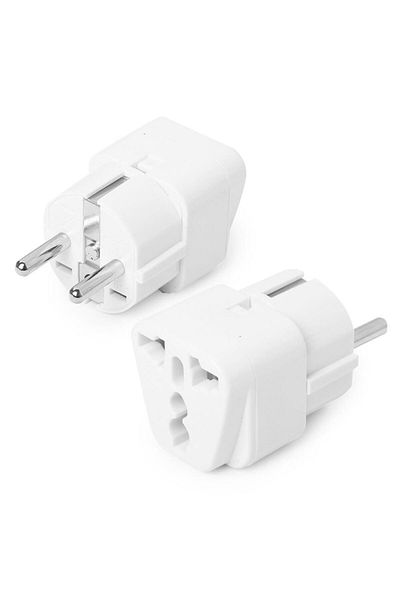 Dark Universal to Turkish Socket Converter Adapter