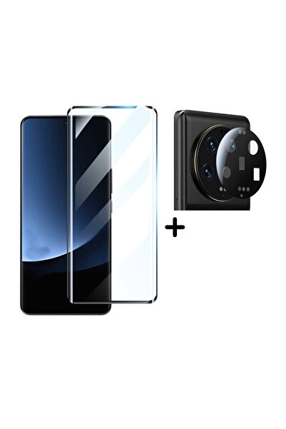 NANOSPACE Xiaomi Mi 13 Ultra İle Uyumlu Ped Tam Kapatan Ekran Koruyucu Ve Tem...