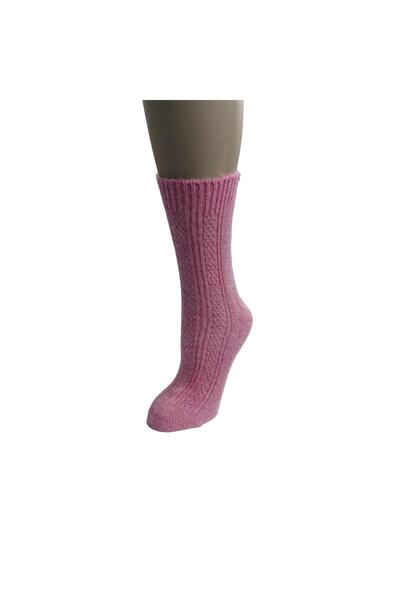 aryün SET OF 3 SEAMLESS COLORED WOOL SOCKET WOMEN'S SOCKS