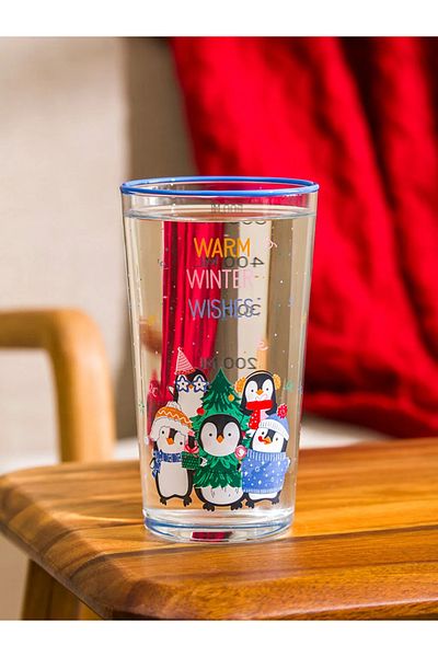 LC Waikiki Mixed Christmas Themed Glass Cup 500 ml