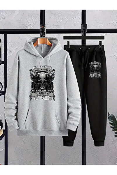 bellanova Unisex New Season Cotton Hooded φούτερ Φούτερ σετ 2 τεμαχίων