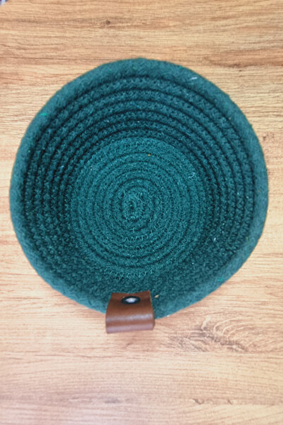 MKY مجموعة من 2 سلة صغيرة مصنوعة يدويًا من القطن للمجوهرات والمفاتيح