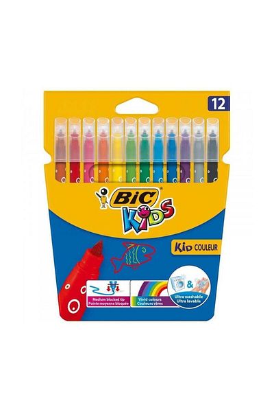 Bic Set of 12 Couleur Felt Tip Crayons