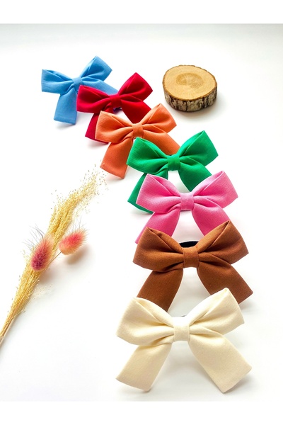 seyranat Σετ 7 τεμαχίων κοριτσίστικες καρφίτσες μαλλιών με ελαστικό φιόγκο, π...