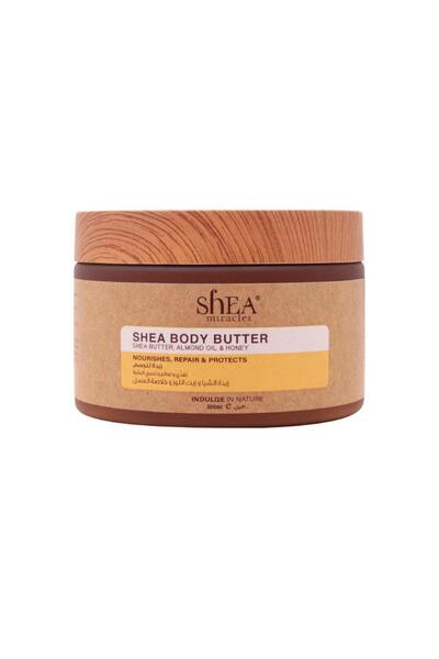 Shea Miracles زبدة الجسم بزيت اللوز والعسل | 300 مل