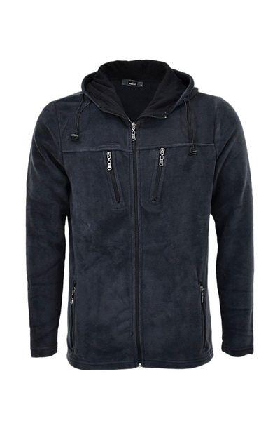 DYNAMO Men's Zip Pocket Fleece Hooded Jacket 66628 Bgl-St04057