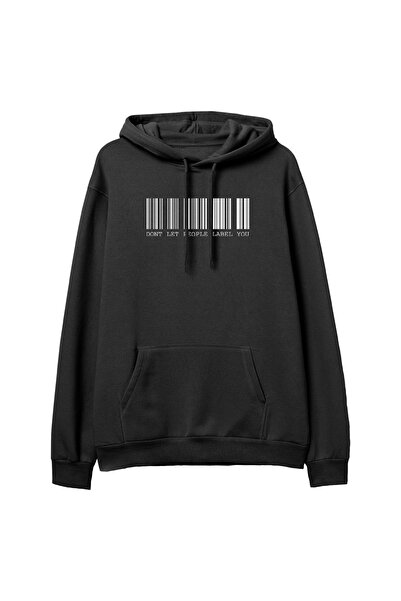 COUTLINER Κανονικό Φούτερ με Κουκούλα Barcode