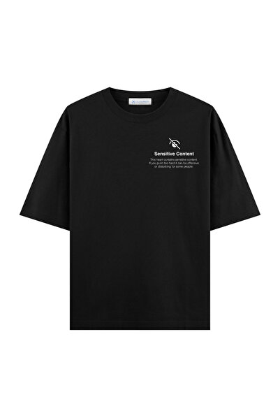 COUTLINER Tricou supradimensionat cu conținut sensibil (Extra!) Croială largă)