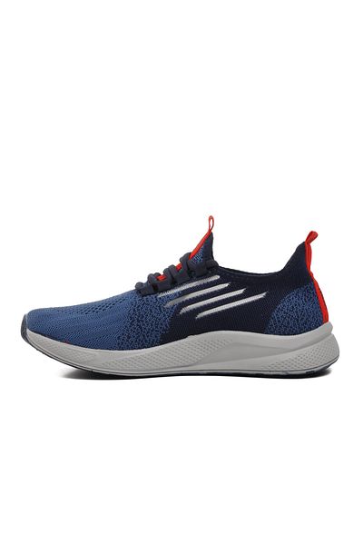 WALKWAY Ανδρικά αθλητικά παπούτσια Ravello Navy Blue-ice-red Mesh ελαφριά