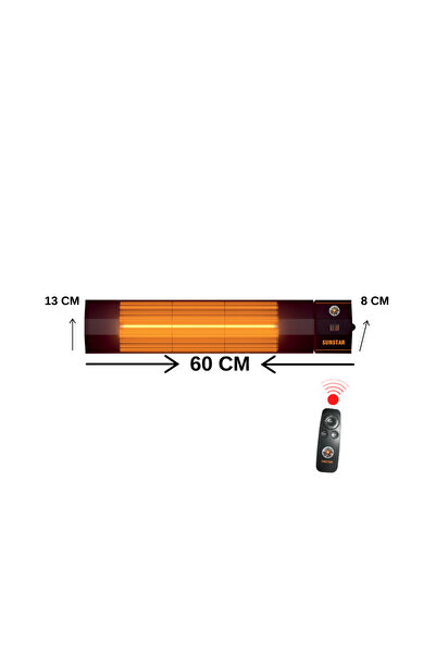 Sunstar 1800 Watt Kumandalı Halogen Isıtıcı Soba