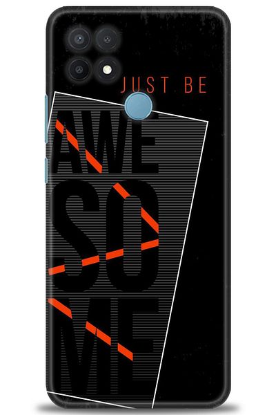 MRCİLETİSİM Oppo A15 / A15S Case Hd Printed Case - Awesome