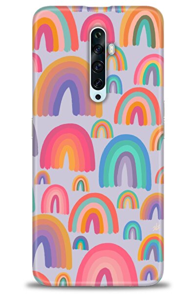 MRCİLETİSİM Oppo Reno 2Z Kılıf HD Baskılı Kılıf - Gökkuşakları