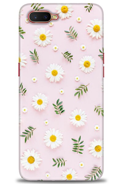 MRCİLETİSİM Oppo RX17 Neo Kılıf HD Baskılı Kılıf - Papatyalar + Tam Ekran Kor...