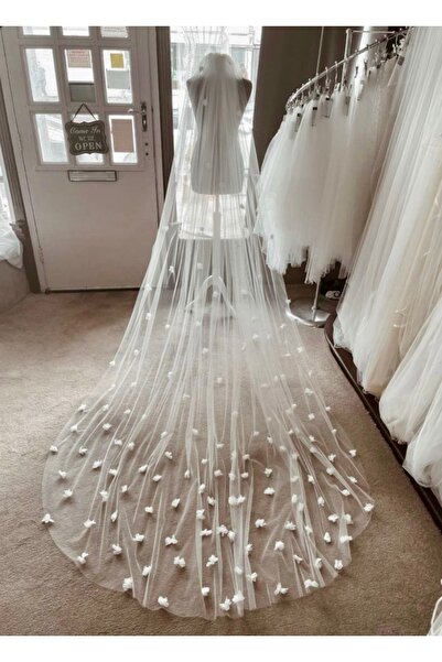 VENÜS MODA by Pınar Voal floral Lungime 2,5 Mt, Latime 2 metri Voal cu catara...