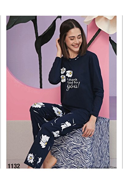 GCC İSTANBUL Жіночий піжамний комплект з круглим коміром, V-подібним вирізом, довгими рукавами та короткими рукавами