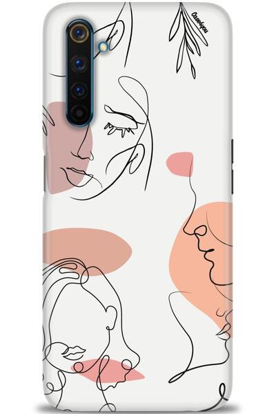 MRCİLETİSİM Realme 6 Pro Kılıf HD Baskılı Kılıf - Silüetler + Tam Ekran Koruyucu