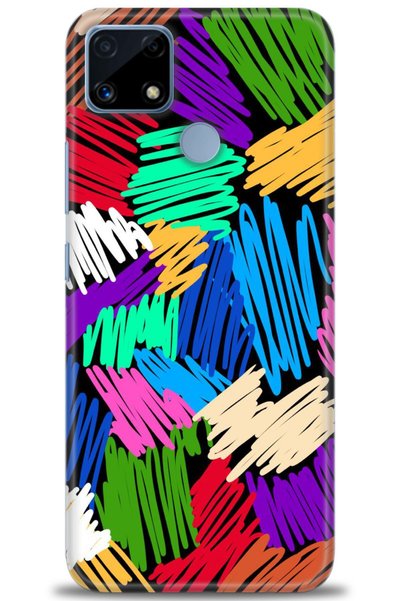 MRCİLETİSİM Realme C25 Case Hd Printed Case - Scratch