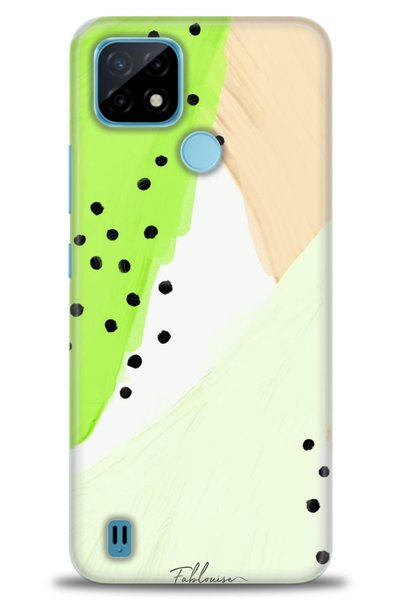 MRCİLETİSİM Realme C21 Case Hd Printed Case - Pistachio Green