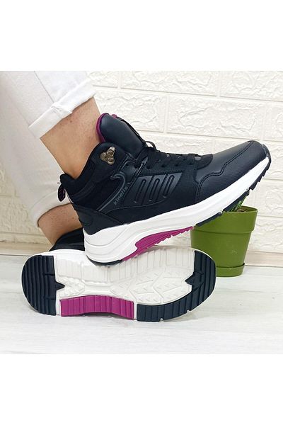 Kinetix Traces Pu Black Outdoor Basketball Sneakers
