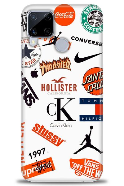 MRCİLETİSİM Realme C15 Case Hd Printed Case - Stussy