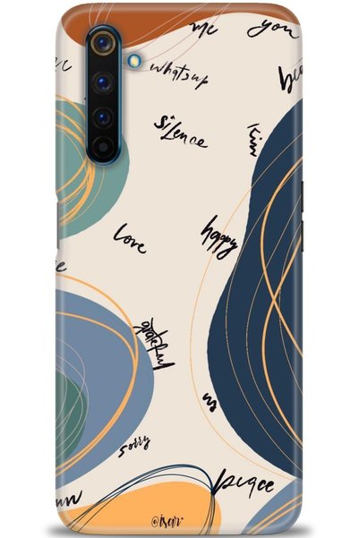 MRCİLETİSİM Realme 6 Pro Case Hd Printed Case - Happy