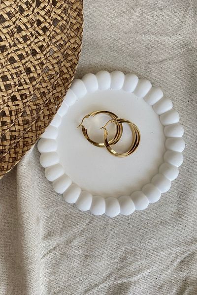Mandalin Art Studio Bubble Decorative Plate, Jewelry Plate, Coaster 14 cm