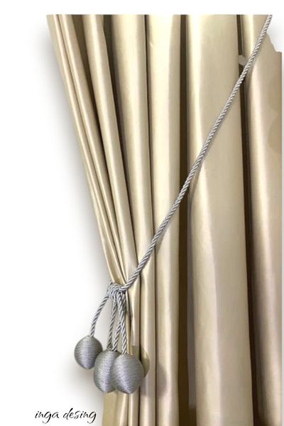 inga desing Double Breasted Cornice Tactical Binding with Four Balls Rope Cord
