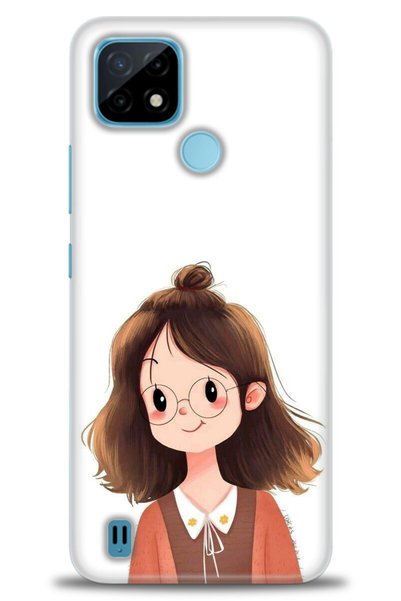 MRCİLETİSİM Realme C21 Case Hd Printed Case - Sweet Girl