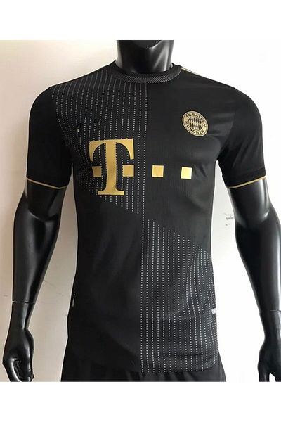 yenteks FC. Μπάγερν. Μόναχο. 21/22 Season Nameless Gold -Μαύρη φανέλα ενηλίκων