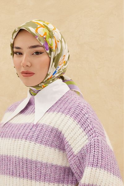 Silk Home Βαμβακερό Μεταξωτό Κασκόλ 79006-04