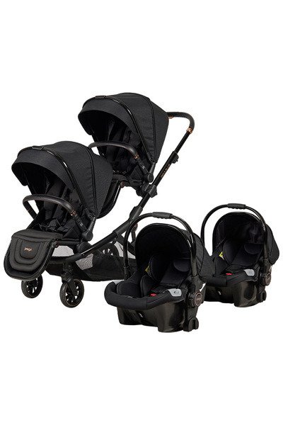 Prego 2223 Ibiza Plus Bebek Travel Sistem Ikiz Bebek Arabası Siyah
