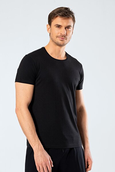 Cacharel Men's Crew Neck T-Shirt 2169/Black
