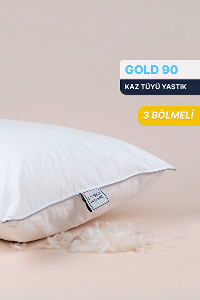 LYSSA HOME Gold 90 Gıdık - Twin Kaz Tüyü Yastık 50x70 Cm