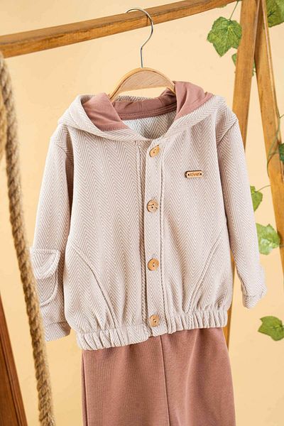 bombe Baby Kids Mink Cotton 2-Piece Set First I Trend Fashion Bottom Top Set