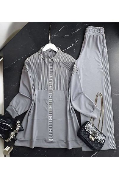 TCN Equivalent Double Set - Şahin Shirt, Garnished 1554-0001