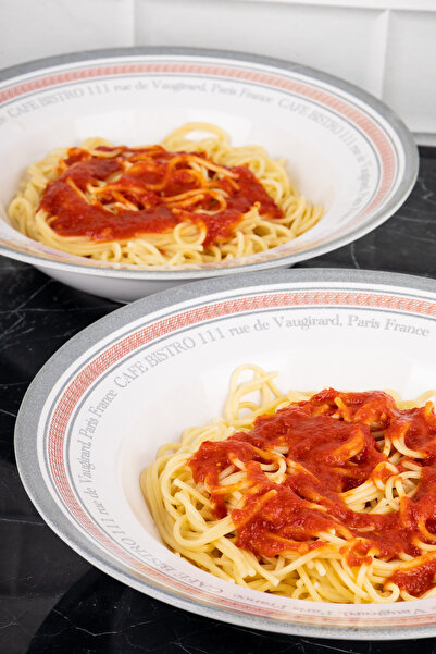 DNS HOME 2 Pieces Keramika Delta Pasta Plate 26 cm