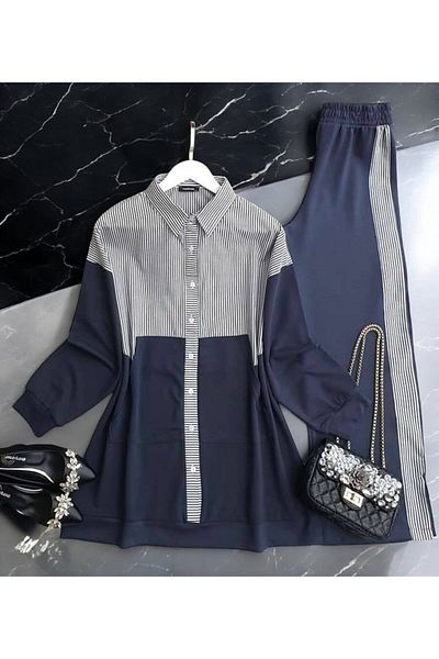TCN Equivalent Double Set - Şahin Shirt, Garnished 1554-0001