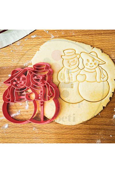 Bi'şeyler Sepeti قالب كوكيز Mr and Mrs Snowman Mr and Snowman