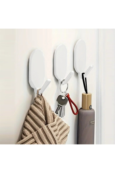 Genel Markalar Güçlü Kendinden Yapışkanlı Duvar Kancaları / Askıları  (3’lü Set)